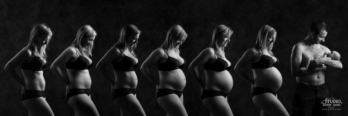 Séance photo de Suivi de grossesse du 4ème mois à la naissance de